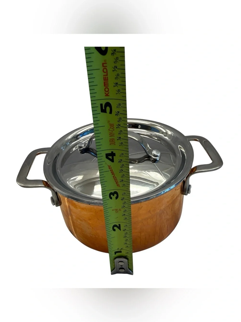 Williams Sonoma Copper Mini Cocotte Pots Set of 2 w/ Lids Copper Stainless Steel